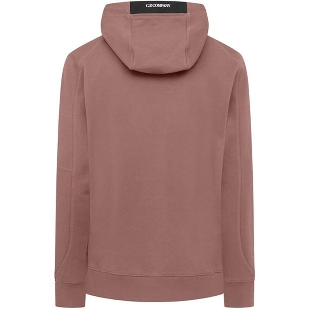 CP Company Diagonal Raised Fleece Hoodie - Pink